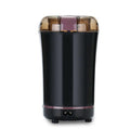 Electric coffee and spice grinder with clear lid shown on a white background